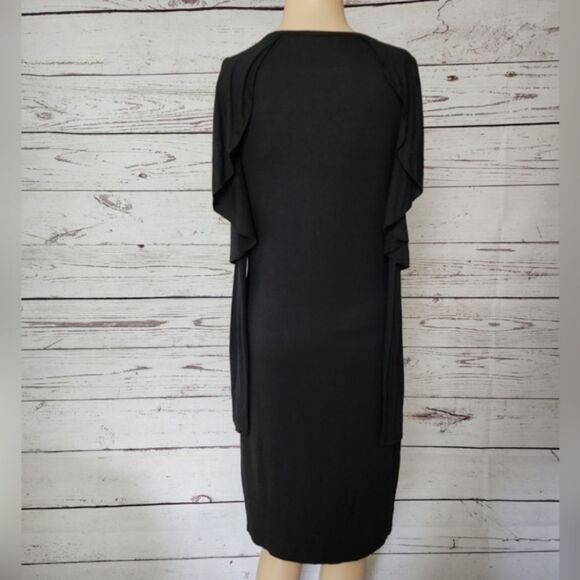 Three Dots Black Long Sleeve Dress Small NWT - Picture 3 of 5